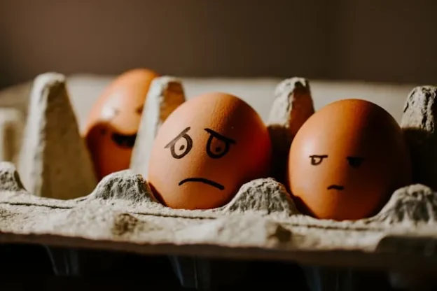 Eggs with emoji