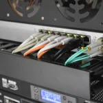 Network cables attache to swithch