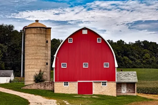 Farm House with Silo