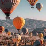 Different Color Balloons in Air