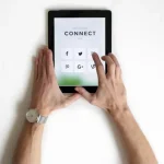 Social Media logos on notepad