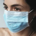 Woman with mask