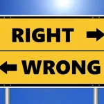Right and Wrong Sign