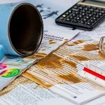 Coffee spill over workpads