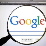 Google page with Magnifier