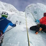 Ice Climbing Man and Woman