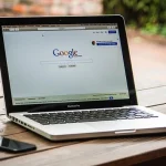 Google search window at Laptop