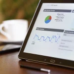 statistic on tablet screen
