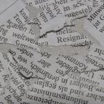 Newspaper pieces